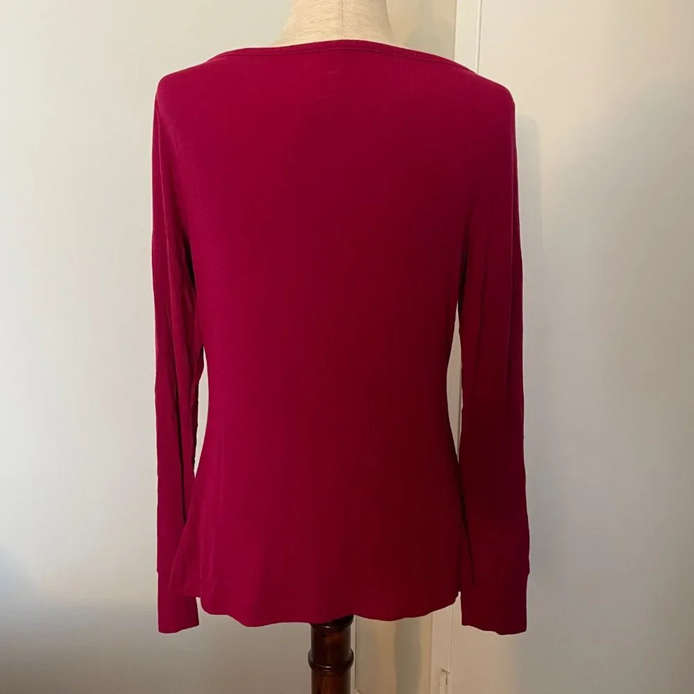 GapFit Ribbed Ballet Top - M - Picture 5 of 9